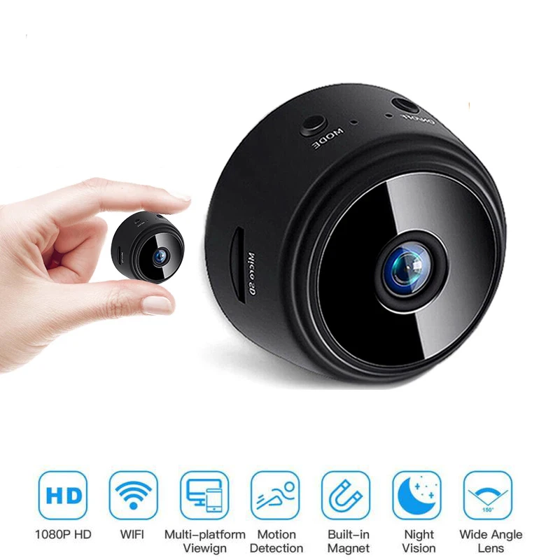 

Миниатюрная Экшн-камера A9, 1080p HD, ночная версия, микродиктофон, беспроводные мини-видеокамеры, IP-камера видеонаблюдения