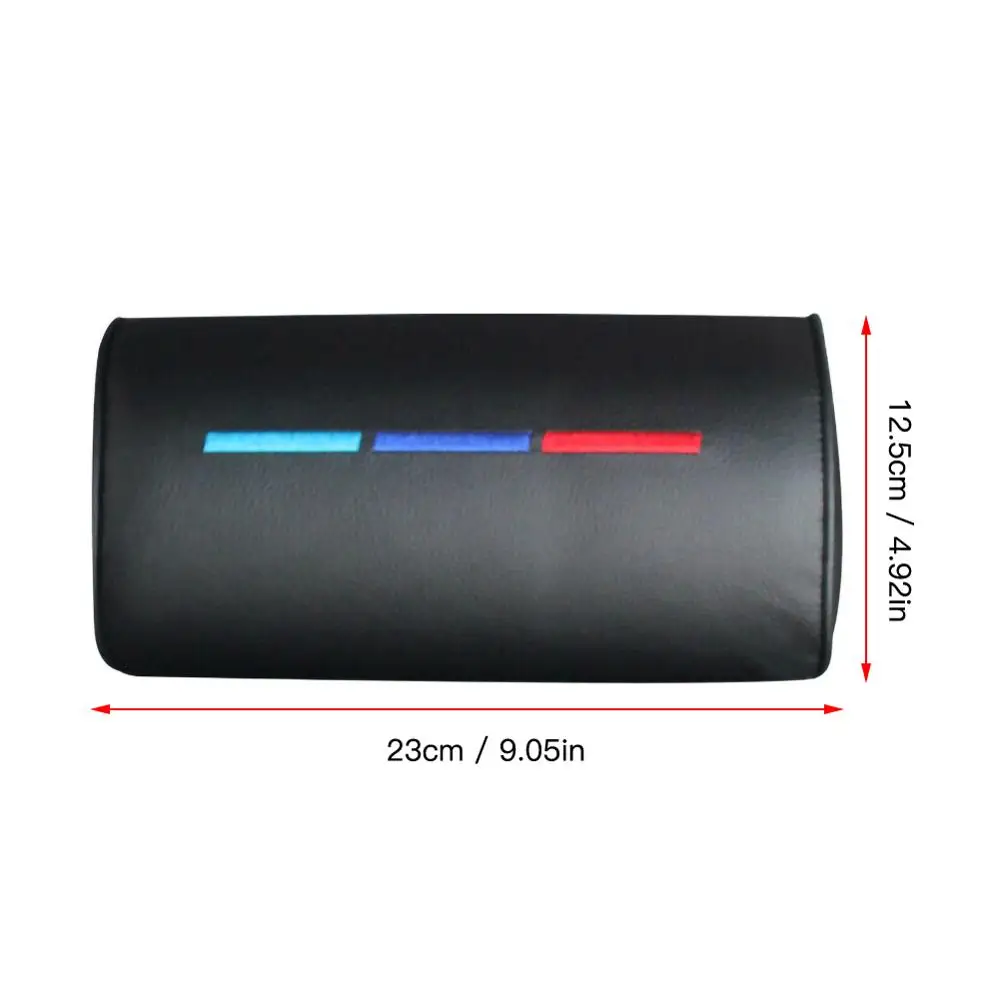 

Universal Car Headrest Neck Pillow Leather Neck Protection Supporter Headrest Car Pillow Auto Interior Accessories For BMW