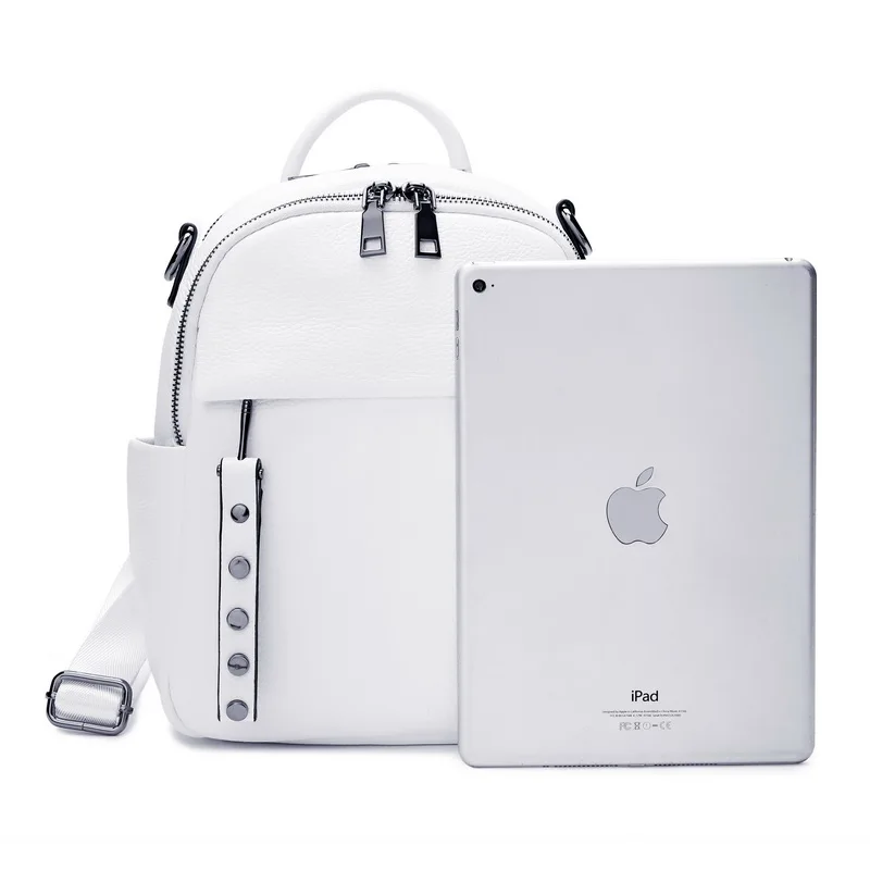 AODUX 2021 Arrival 100% Genuine Cow Leather Women Design Backpack Lady Girl Soft Real Top Grade Cowhide Book Bag Style Knapsack | Багаж и