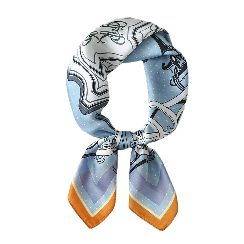 Small Square Scarf Silk Scarf Women 2021 New Printed Scarf Professional Bib Fashion Simple Scarf