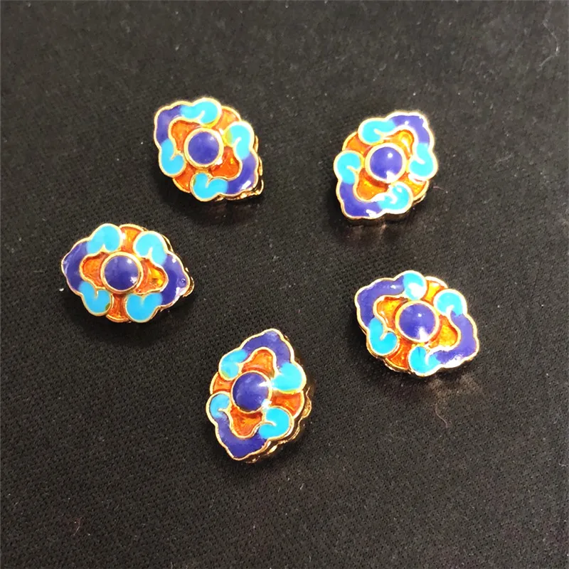 

Стиль 10x15 мм 5 шт. высокого качества цветок ожерелье аксессуары cloisonne Резные эмаль шарики прокладки Модный чехол типа «Сделай Сам Выводы ювелирные изделия делая