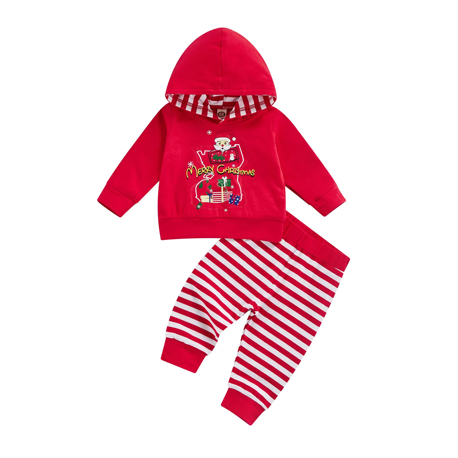 

Ma&Baby 0-18M Christmas Newborn Infant Baby Boys Girls Clothes Set Letter Long Sleeve Sweatshirts Pants Outfits Xmas Costume D11