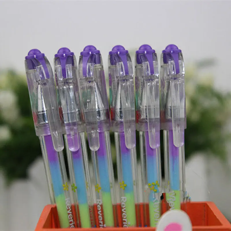 Градиентные гелевые ручки 6 цветов принадлежности для школы и офиса шариковые |
