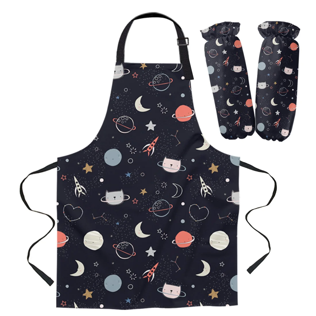 Милый фартук Meow Planet для кухни домашней выпечки нагрудник на талии женские