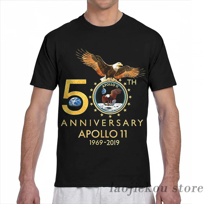 Футболка Apollo 11 для мужчин и женщин модная рубашка с принтом на тему 50 летия топы