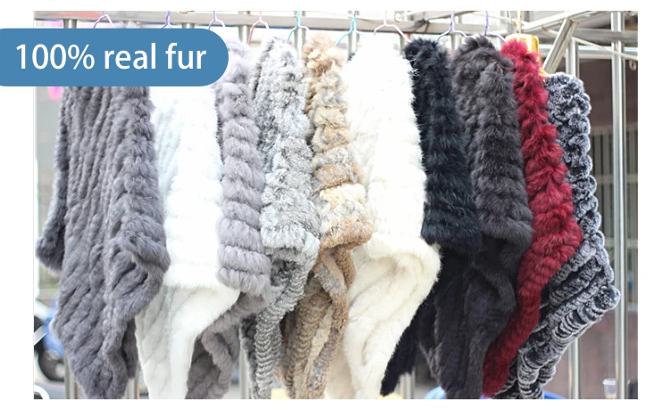ZDFURS* Зимняя распродажа, Вязаное пончо из натурального кроличьего меха, модная шаль из натурального кроличьего меха, женское меховое пончо
