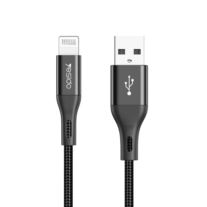 

Yesido USB Cable For iPhone 12 11 Pro Max X XR XS 8 7 6 6s 5s iPad Fast Data Charging Charger USB Wire Cord Mobile Phone Cables