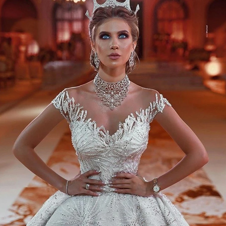 Vestidos De Novia горячее длинное свадебное платье с бисером Свадебные платья горный