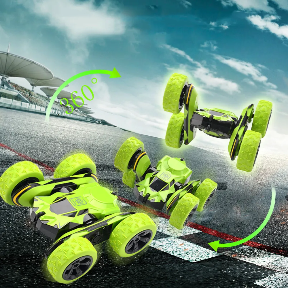 RC автомобиль 2 4G 4CH трюк Дрифт деформация багги рок гусеничный ролл 360 градусов