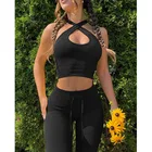 Сексуальный бесшовный спортивный комплект для женщин из 2 предметов, укороченный топ, бюстгальтер, шорты, спортивный костюм для йоги, тренировочный наряд, одежда для фитнеса и спортзала