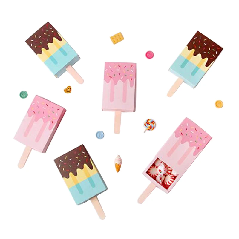 10 шт. подарочные коробки для мороженого|Подарочные сумки и упаковка| |