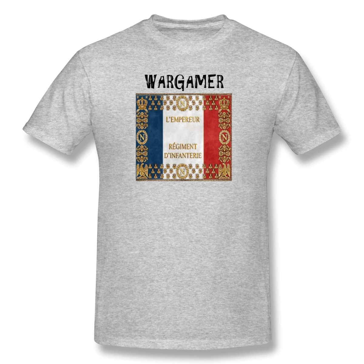 

Футболка WarGamer мужская с французским флагом, базовая тенниска с коротким рукавом, Рубашка премиум-класса, европейские размеры, R324