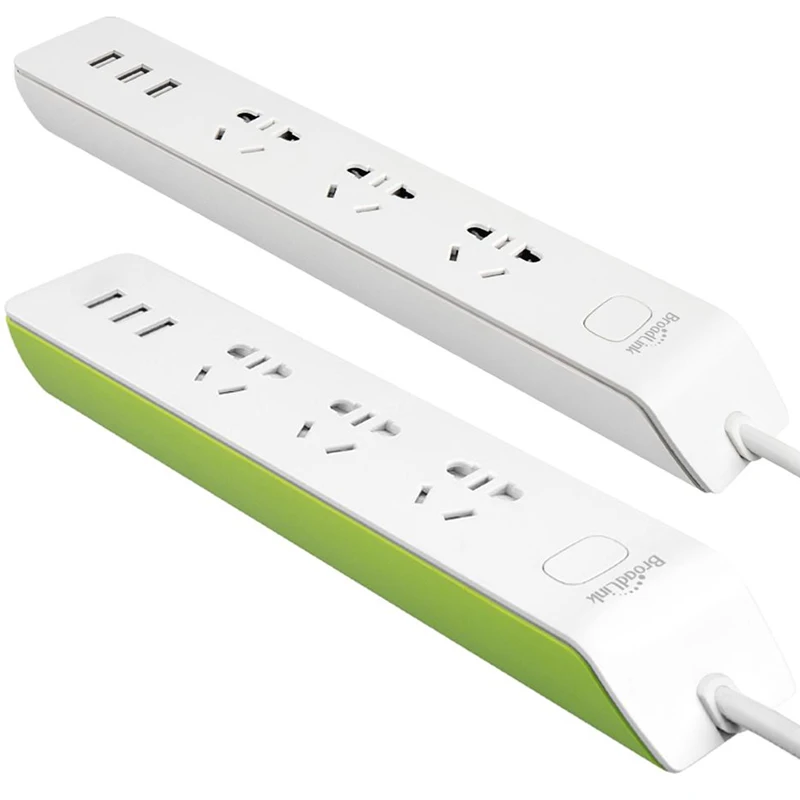 Broadlink силовая лента MP2 3G \ 4G вилка USB зеленый белый 2.1A 1,8 mOriginal WiFi переключатель 3 гнезда AU UK US EU адаптер Пульт дистанционного управления
