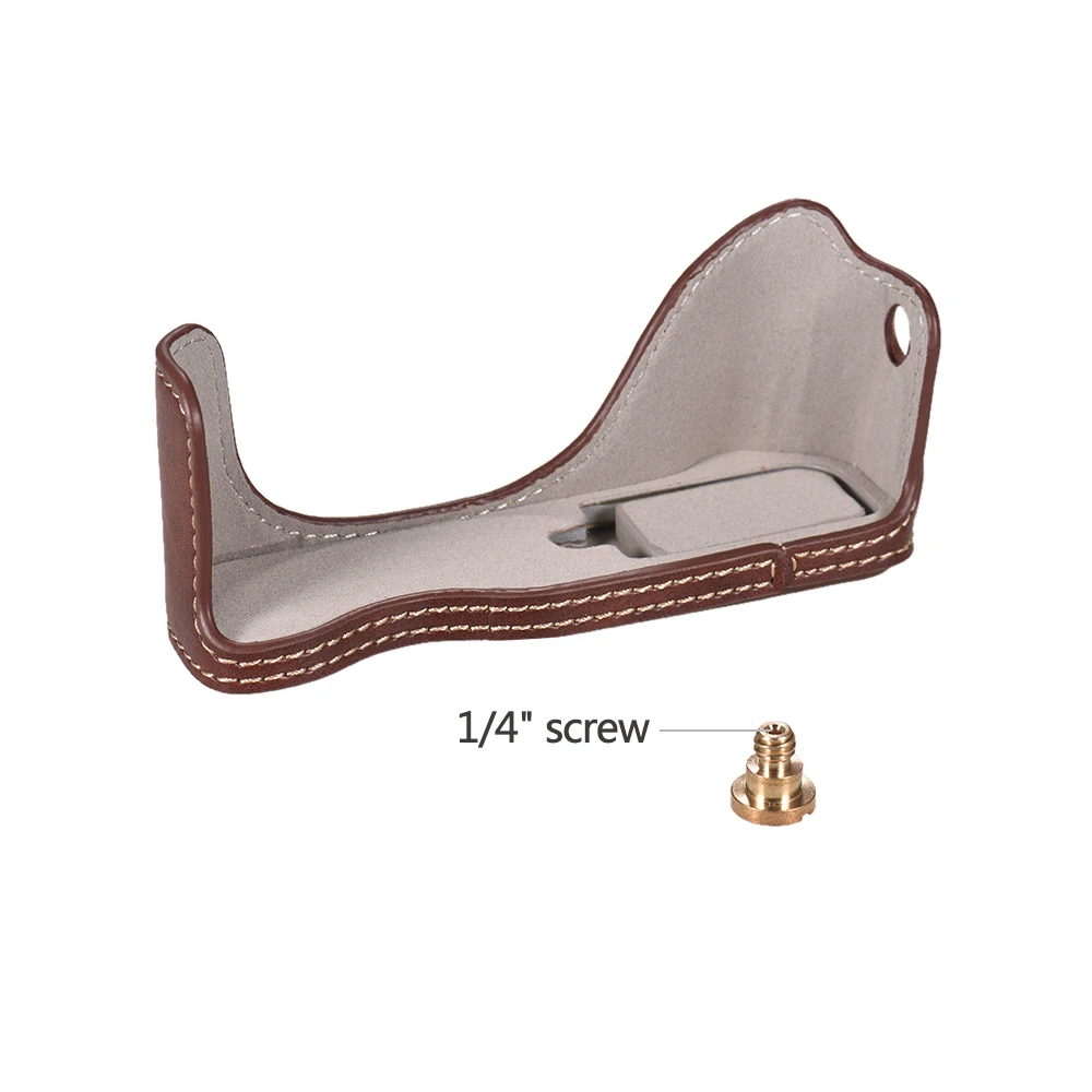 Винтажный защитный чехол из искусственной кожи для камеры со съемным плечевым