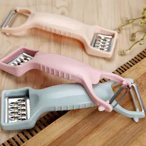 4 in 1 Kitchen Tool Double Headed Design Fruit Peeler Potato Cabbage Grater Cutter Slicer Char Peeling Planer |