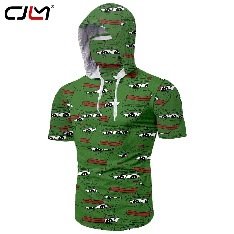 Толстовка CJLM с 3D рисунком лягушки Мужская модная в стиле хип-хоп мужская