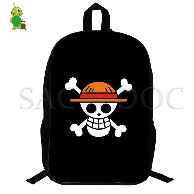 Аниме one piece D. luffy рюкзак для мальчиков и девочек Mochila школьные сумки для подростков 14,5 дюймов Рюкзак на заказ дорожные сумки - Цвет: 2