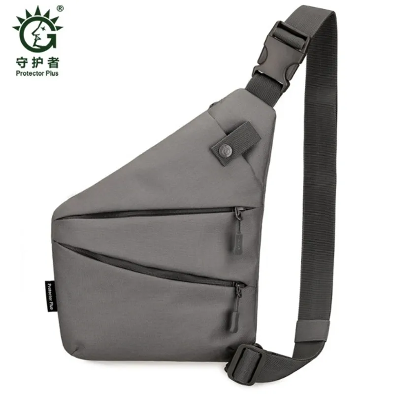 

Male Travel nylon leisure close fitting hidden anti-theft waist bag messenger bag Male chest bag invisible Single Shoulder Bag