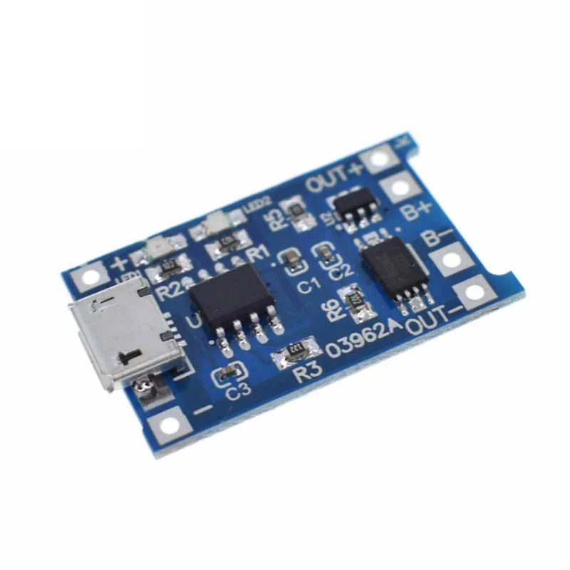 5 шт. Micro USB в 1A 18650 TP4056 модуль зарядного устройства литиевой батареи зарядная плата