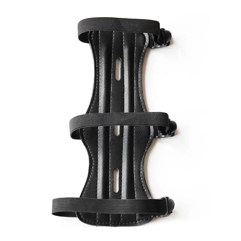 Прочная защита для стрельбы из лука Высококачественная коровья кожа 3 ремешка