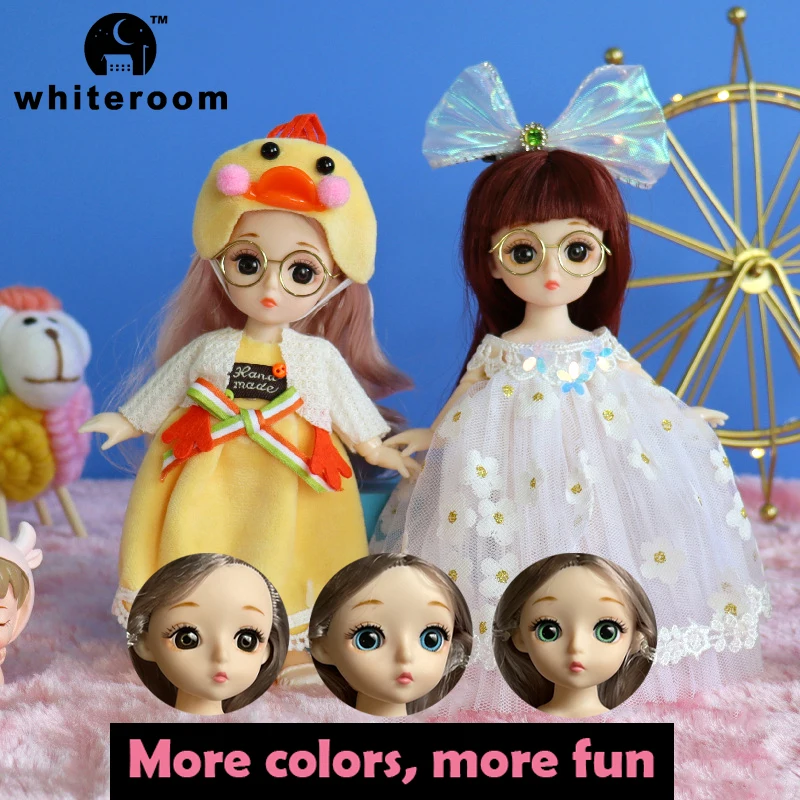 Новинка шарнирная Мини Кукла 16 см 13 подвижных шарниров девочка ребенок 3D большие