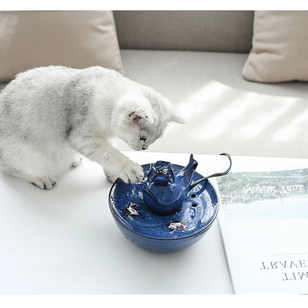 

Pet Automatic Water Feeder For Cat Dog Dispenser Container Drinking Bowl Smart Circulating Water Feeder Fountain Basin 1.5L