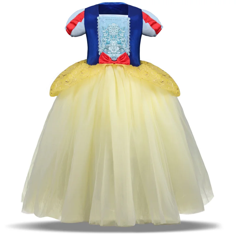 Girl Snow White Princess Dress Carnival Costume Children Evening Dresses Cosplay Costumes Kids Halloween Tulle Tutu Gown Clothes