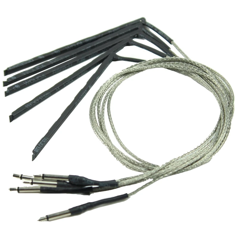 5Pcs Bendable Acoustic Guitar Transducer Sensitivity Piezo Bridge Pickup Cable With 50Pcs Bass Screws Parts | Спорт и развлечения