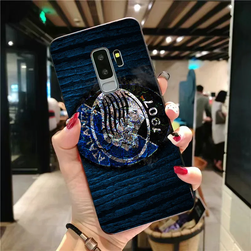 Чехол для телефона Zapata чехол Samsung Galaxy S10 S8 S9 Edge DIY черный мягкий TPU Atalanta FC A9 C10 C9 J7 Max