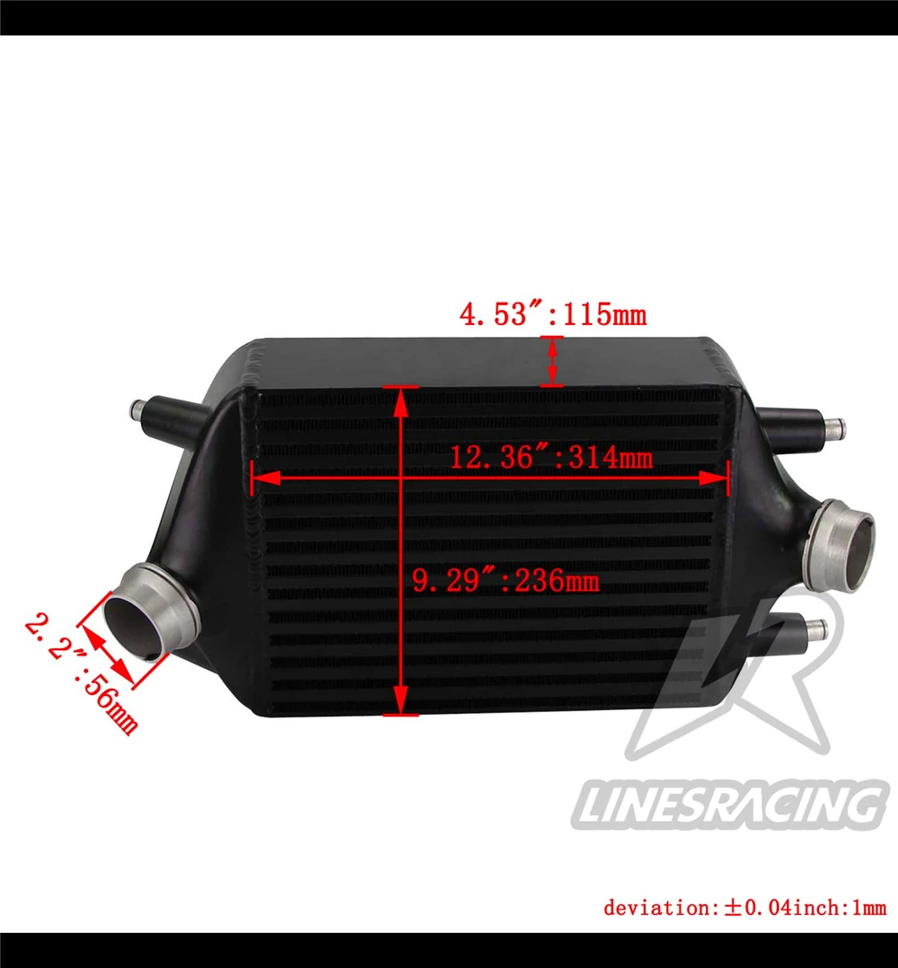 Гоночный радиатор двойной интеркулер подходит для Porsche 911 Turbo / S 991 14 19| |