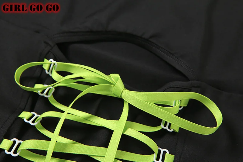 

black sleeveless jumpsuit women sexy spaghetti strap bodysuit rompers lace hollow out cut out bandage backless fashion outfits