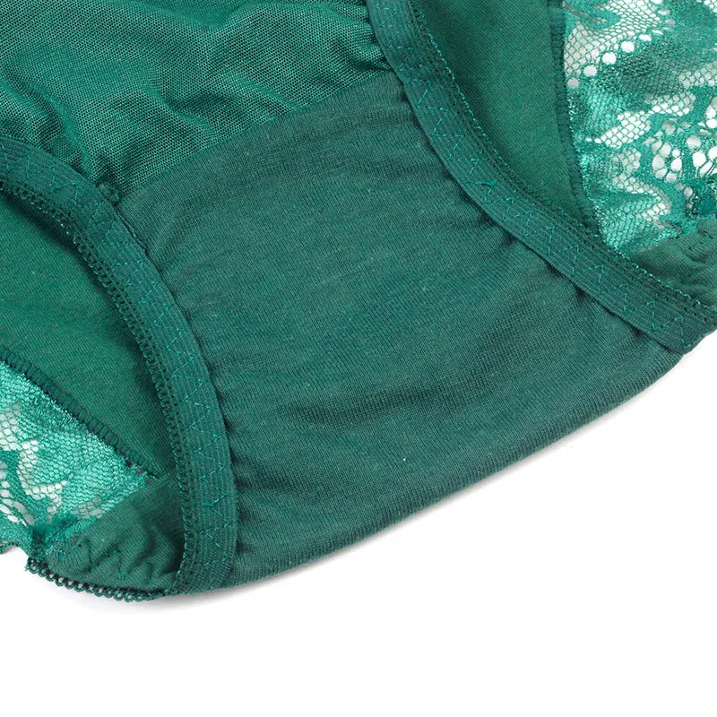 Женские сексуальные кружевные трусы размера плюс 5XL ажурные сетчатые со средней