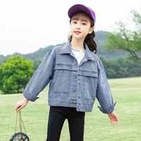 2021 girls babys kids coat jacket jean outwear winter autumn thicken warm overcoat top outdoor sport birthday childrens clothi