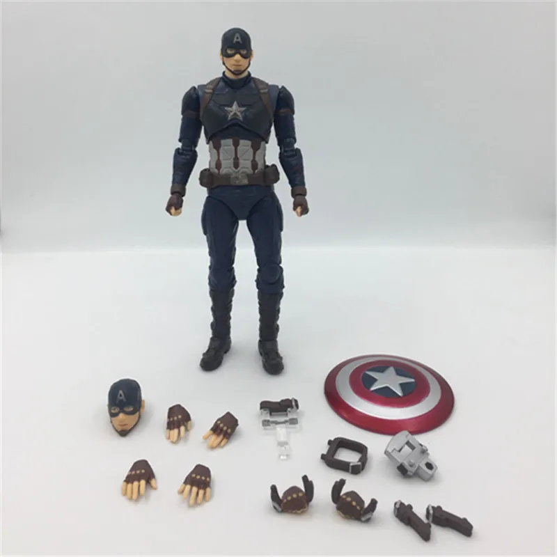 Figuts фигурки мстители Captain America Civil War Steve ПВХ экшн модель игрушки кукла в
