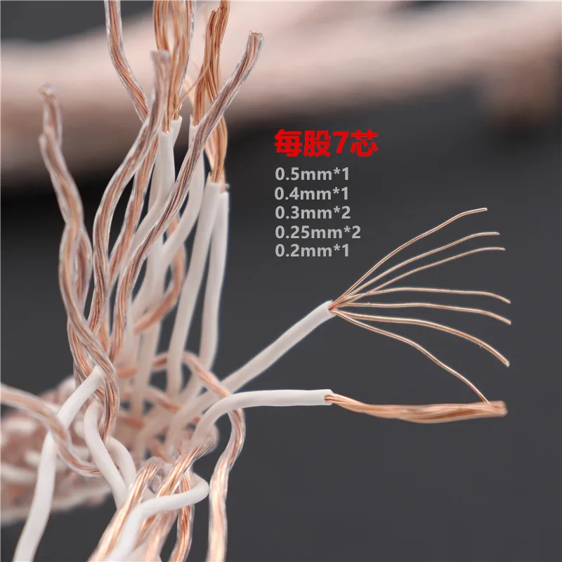 

HIFI main audio cable single crystal copper speaker line scattered line Hot selling 12TC audiophile speaker cable