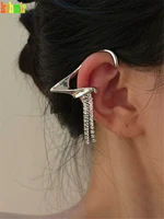 kshmir ear hang instant with refined elf ears copper zircon face small ear clip ear hang fringed earrings earring without ear