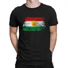 Футболка Kurdistan с изображением Государственного курда и курдского флага, креативная Однотонная футболка с круглым воротником и графическим принтом для мужчин, футболки, повседневные футболки с рисунками
