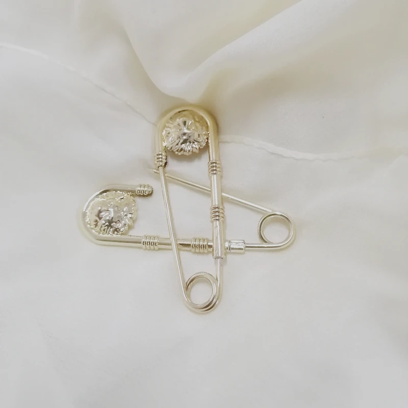 Артефакт для закрытия талии модная брошь из сплава с двойной головой льва