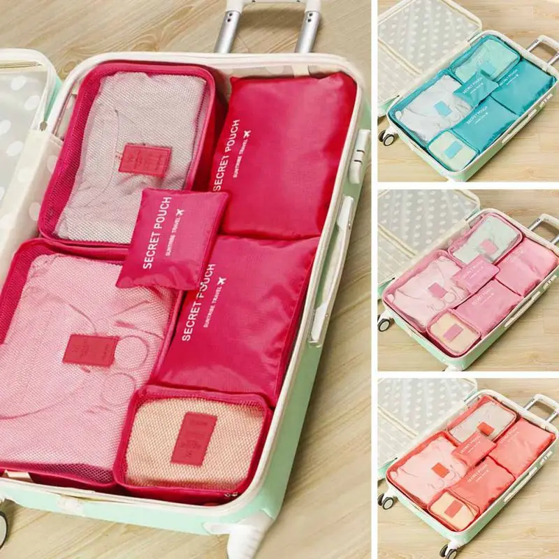 6 шт. водонепроницаемые органайзеры для одежды и нижнего белья|Сумки вещей| |