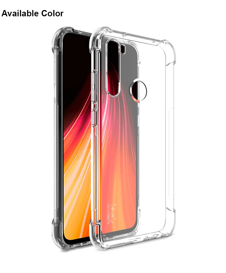 Для Xiaomi Redmi Note 8 чехол IMAK плотный чехол с защитой от падения защита, подушка безопасности Чехол из мягкого ТПУ для Xiaomi Redmi Note 8