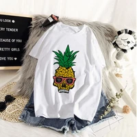 creative skeleton funny printed t shirtwomen summer casual tshirts tees harajuku korean style graphic tops new kawaii
