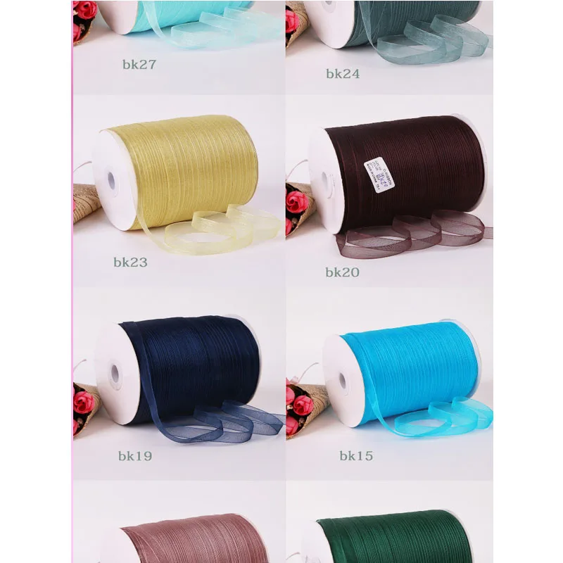 Украшения из шелковой ленты органзы 20 метров 6 мм | Дом и сад