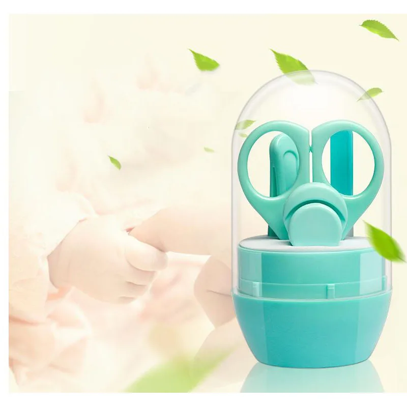 

4 Sets Of Infant Nail Care Supplies Safety Nail Scissors Baby Nail File Nail Clippers Ear Nose Navel Cleaning Tweezers Special