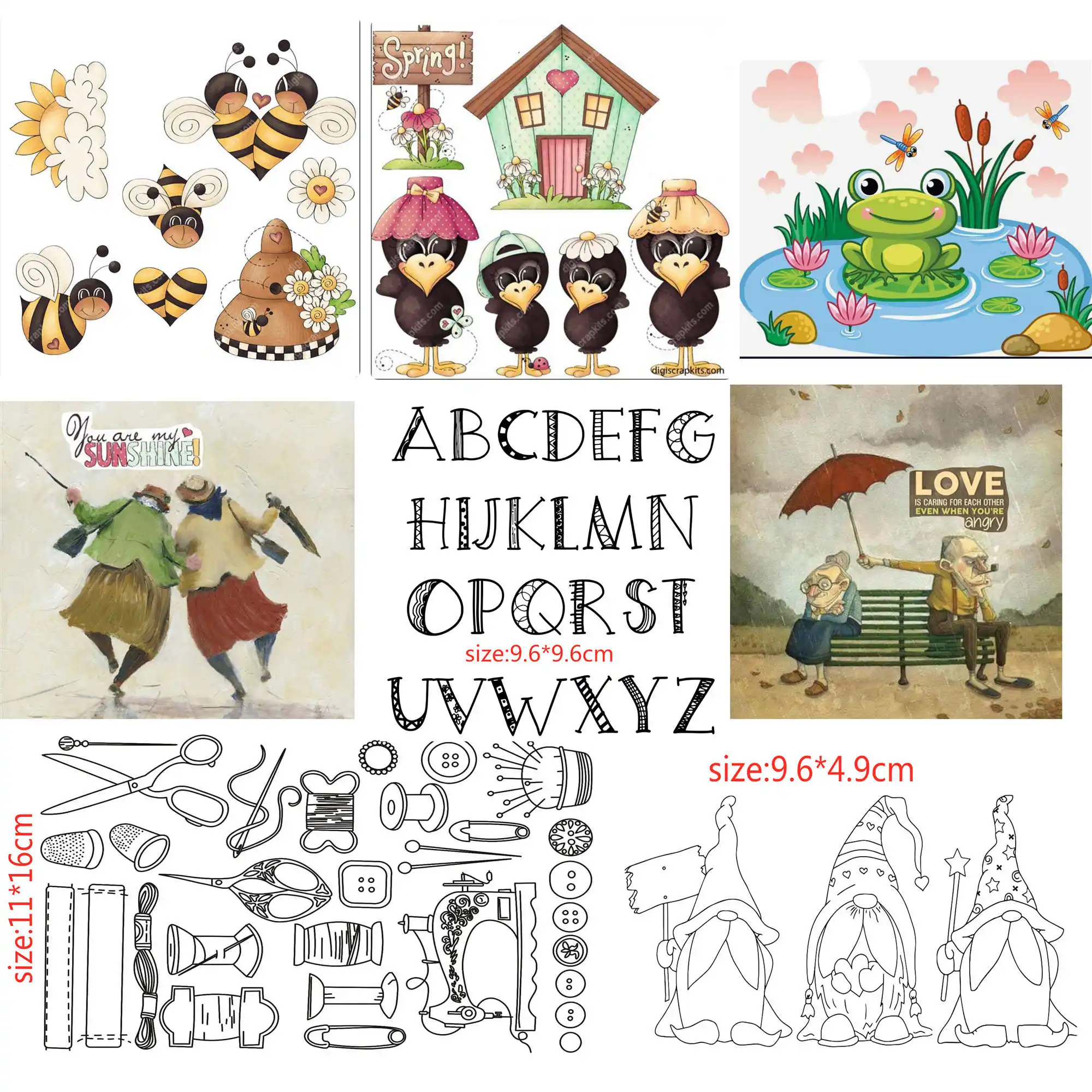 Большие бренды Санта Клаус штамп и металл умереть для скрапбукинга прозрачный