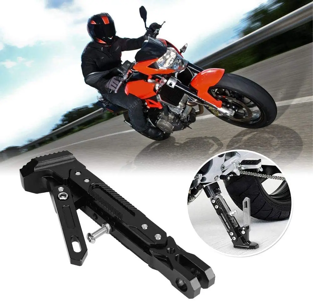 

Universal Motorcycle Adjustable Kickstand Foot Brace Parking Leg Foot Side Support Stand For YAMAHA