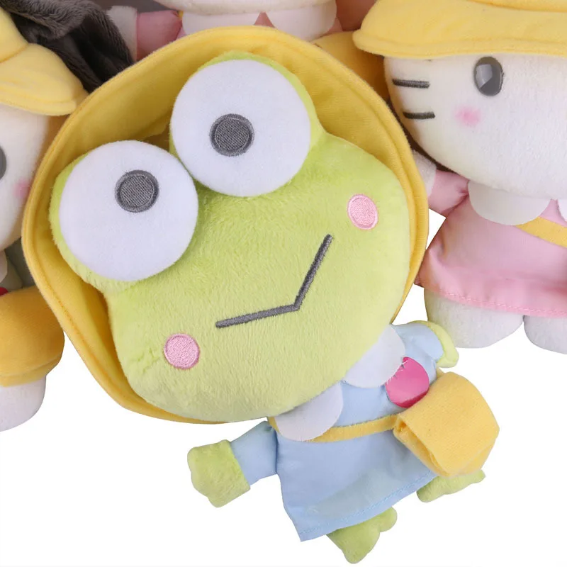 Sanrio melody Keroppi, студенческие мягкие животные, плюшевые игрушки-подвески для детей, рюкзак, брелок для ключей, кролик, собака