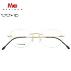 Женские очки по рецепту Meeshow, титановые очки без оправы, 1.61asp, 8519