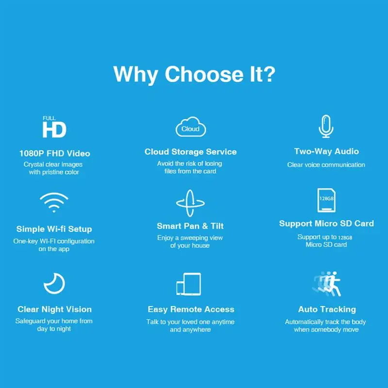 

1080P HD IP Camera WiFi For Smart Home WiFi Security Camera Surveillance Webcam Baby Monitor Camaras De Vigilancia Con Wifi