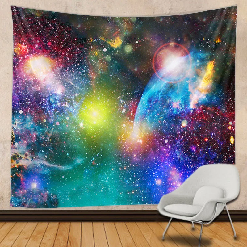 

Starry sky tapestry Indian Mandala Witchcraft Hippie Tapestry Boho decor Macrame Wall Hanging Tapestry