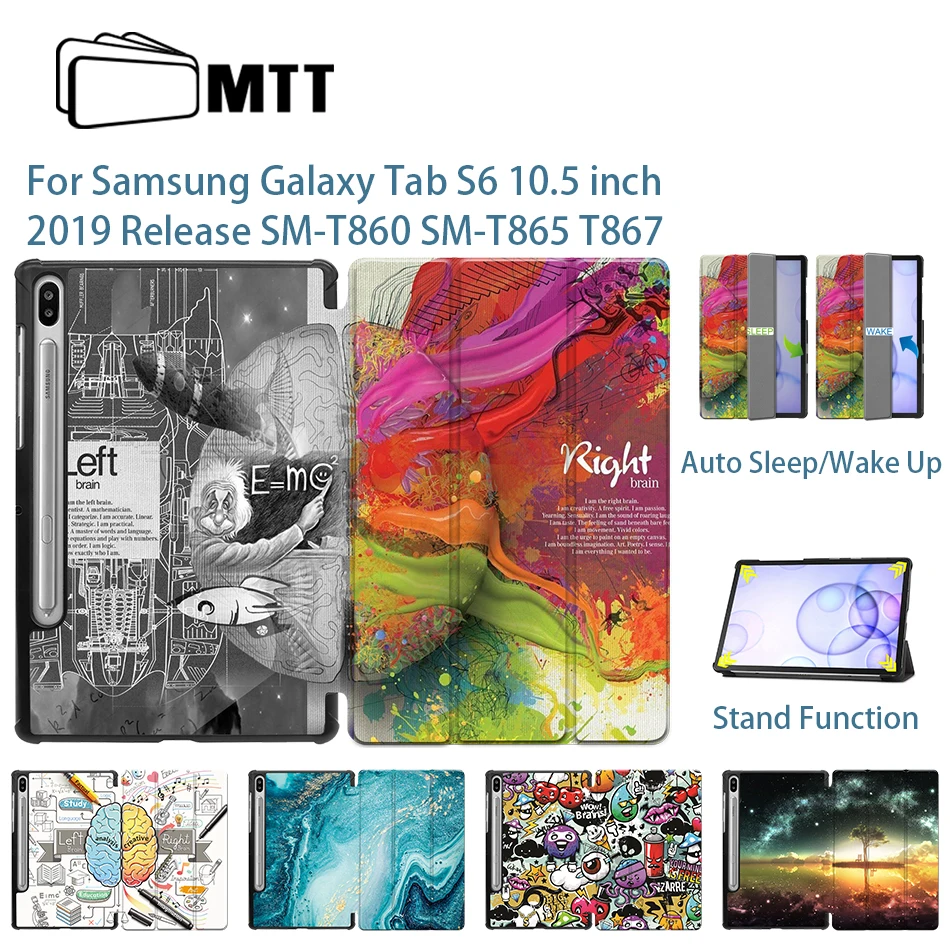 Чехол MTT для Samsung Galaxy Tab S6 10 5 дюймов 2019 SM-T860 T865 T867 чехол из искусственной кожи с